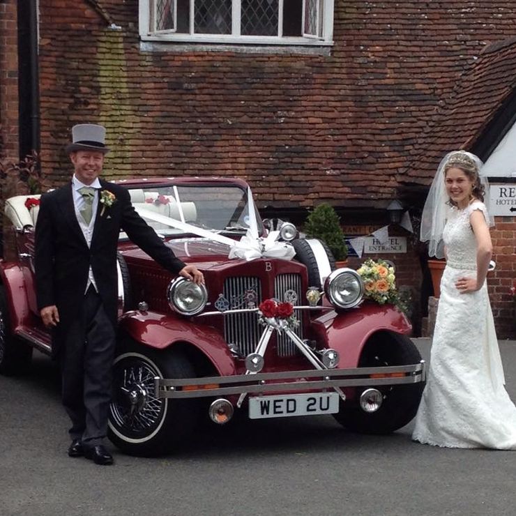 Some of our lovely brides with our classic cars