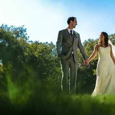 Outdoor ivory long wedding dresses
