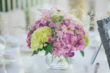 Overseas green wedding floral decor