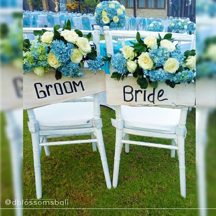 Bride and Groom Chair Decoration