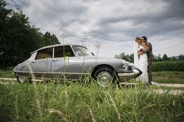 Grey wedding transport