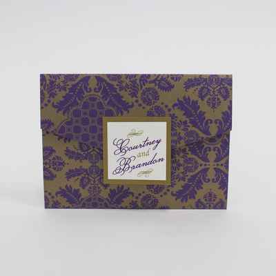 Purple wedding invitations