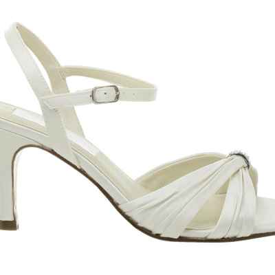 White wedding shoes