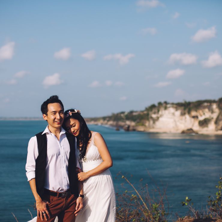 Albert and Devi's Bali Outdoors Engagement