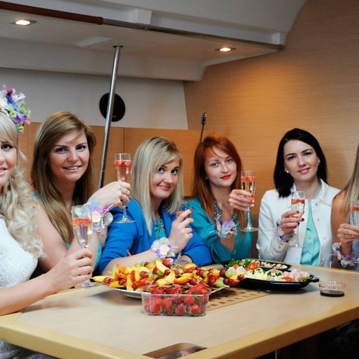 Bachelorette party on a luxury sailing yacht in Tallinn