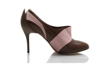Brown wedding shoes