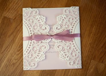 Pink wedding invitations
