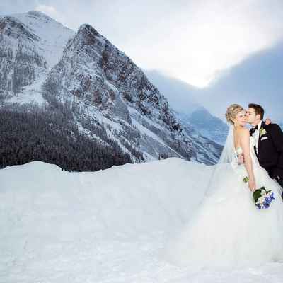 Outdoor winter white long wedding dresses