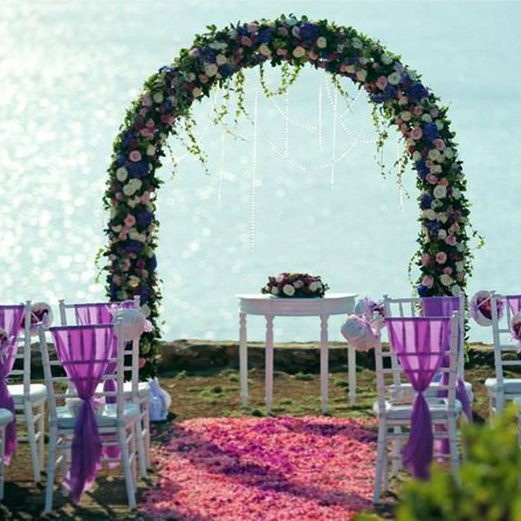 Purple and Blue Wedding