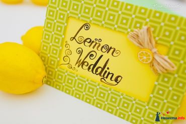 Fruit yellow wedding signs