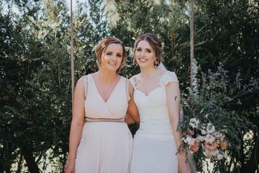 White outdoor long wedding dresses