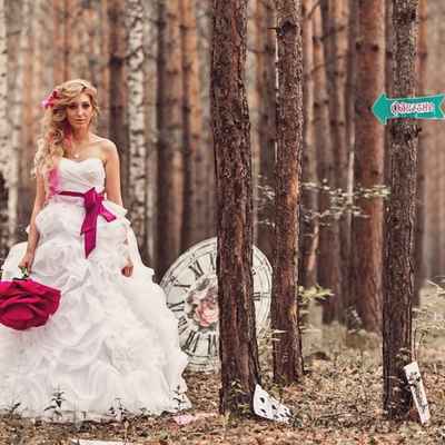 Themed autumn ball gown wedding dresses