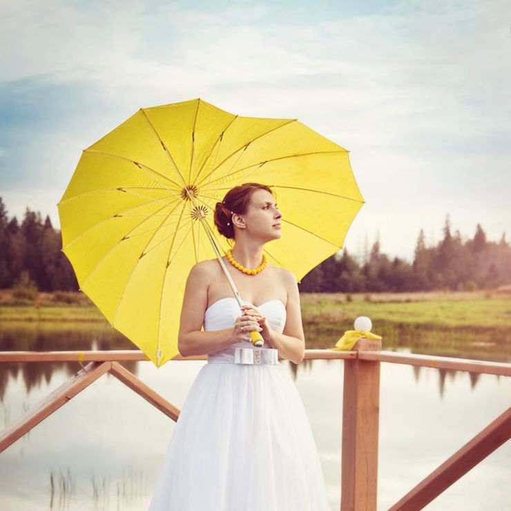 Bride with yellow