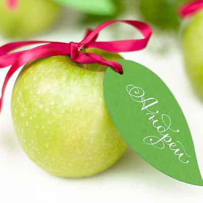 Fruit green wedding invitations