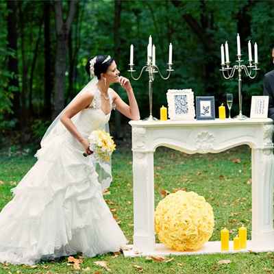 Yellow real weddings